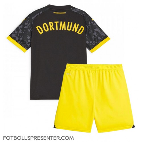 Borussia Dortmund Bortatröja Barn 2023-24 Kortärmad (+ korta byxor)